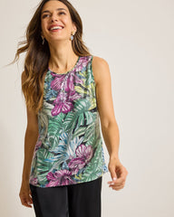 Tommy Bahama | Jungle Jewels Sequin Shell Top / Black