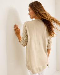 Tommy Bahama | Addison Beach Linen-Blend Cardigan / Pure Khaki