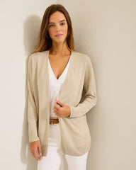 Tommy Bahama | Addison Beach Linen-Blend Cardigan / Pure Khaki