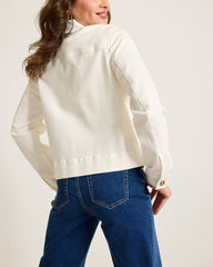 Tommy Bahama | Cotton Twill Cropped Peacoat / White