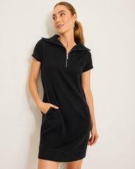 Tommy Bahama | Tobago Bay Half-Zip Collared Dress / Black
