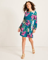 Tommy Bahama | Villa Garden Long-Sleeve Short Dress / Academy