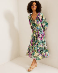Tommy Bahama | Jungle Jewels Shimmer Maxi Dress / Black