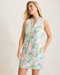 Tommy Bahama | Two Palms Orchid Oasis Linen Shift Dress / Summer Grey