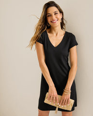 Tommy Bahama | Darcy V-Neck Short Dress / Black