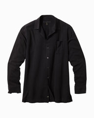 Tommy Bahama | Catalina Twill Long-Sleeve Silk Shirt / Black