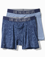 Tommy Bahama | Cotton-Modal Boxer Briefs - 2-Pack / Dark Denim