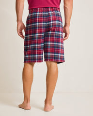 Tommy Bahama | Flannel Plaid Pajama Shorts / Beet Red
