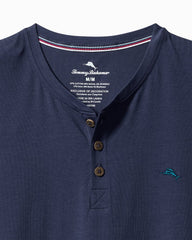Tommy Bahama | Big & Tall Jersey Short-Sleeve Henley / Peacoat Navy