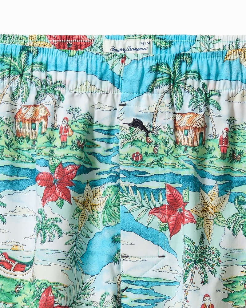 Tommy Bahama | Big & Tall Woven Tropical Print Boxers / Big Sky Blue