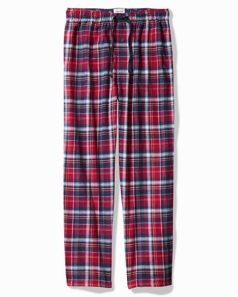 Tommy Bahama | Flannel Plaid Pajama Pants / Beet Red