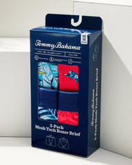 Tommy Bahama | Mesh Tech Print Boxer Briefs — 2-Pack / Coral Novelty