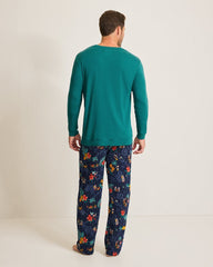 Tommy Bahama | Disney Long Sleeve & Pants Family Pajama Set / Tropical Teal