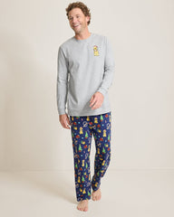 Tommy Bahama | Holiday Dog Long Sleeve & Pants Pajama Set / Island Navy