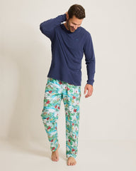 Tommy Bahama | Jersey Long Sleeve & Pants Pajama Set / Big Sky Blue