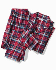Tommy Bahama | Flannel Long Sleeve & Pants Pajama Set / Beet Red