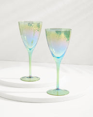 Tommy Bahama | Luster Wine Glasses — Set of 2 / Light Blue