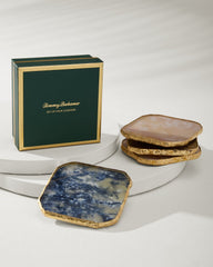 Tommy Bahama | Agate Coasters — Set of 4 / Multicolor