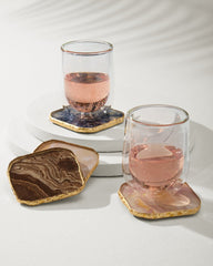 Tommy Bahama | Agate Coasters — Set of 4 / Multicolor