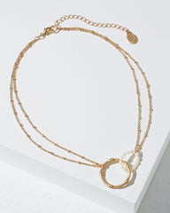 Tommy Bahama | Island Essence Double Loop Bamboo Necklace / Pearl