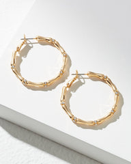 Tommy Bahama | Island Essence Bamboo Hoop Earrings / Gold